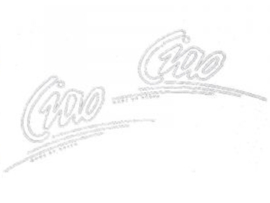 Sticker set Ciao White Vespa Ciao