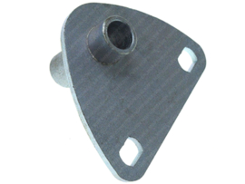 Bevestigingsbeugel Uitlaat 3-Hoekig RVS Tomos 2L / 3L / Puch MV / MS / VS / Etc