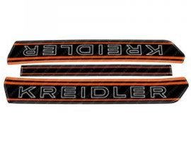 Sticker set Tank Black - Orange Kreidler