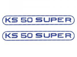 Sticker set Tank KS50 Super Blue 2-Pieces Zündapp KS50 Super