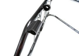 Luggage carrier rear with lock holder chrome Puch Maxi N