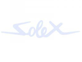 Sticker Solex Wit 150mm x 35mm Solex