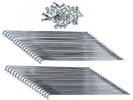 Spokes set 181mm - 17 Inch Small Hub Zündapp