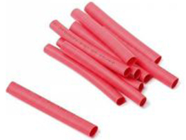 Shrink tubes Red 3.5mm x 40mm 10-Pieces Universal