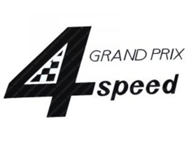 Sticker Black 115mm x 65mm Kreidler 4 Speed Grand Prix