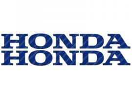 Sticker set Honda 220mm - 25mm Blue 2-Pieces Honda Models