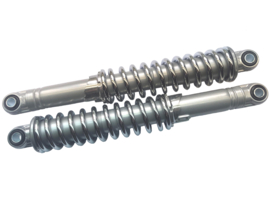 Shock absorber set IMCA zilver / chrome 260mm Puch Maxi / Tomos / Gilera Citta