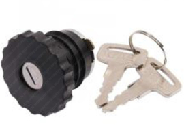 Tank cap with Lock Black 30mm Peugeot 103