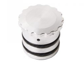 Tank cap Ribbed - Aluminium Gilera Citta / Vespa CIao