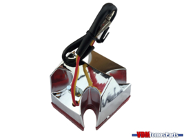 Taillight Maltese cross chrome universal