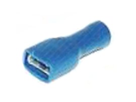 Flat plug sleeve Isolated Blue 6.3mm A-Quality! Universal