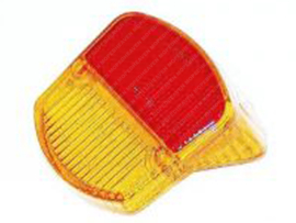 Glass Taillight Orange - Red Pig snout Zündapp
