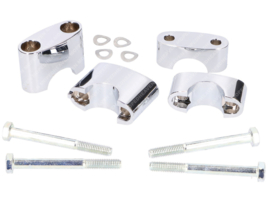 Handlebar clamp set chrome Simson S50 / S51 / S70
