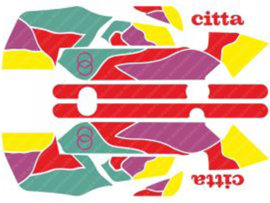 Sticker set Red Gilera Citta Funny