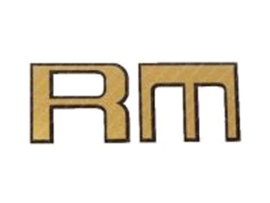 Sticker Frame RM Gold - Black Kreidler