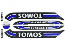 Sticker set Dark blue old model Tomos A3