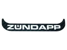 Sticker License plate holder Wide Black - White Zündapp