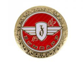 Emblem 65mm Red with Twig Zündapp