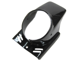 Headlight spoiler round black Puch Maxi