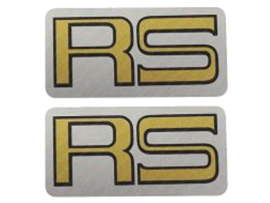 Sticker set RS Gold - Black - Silver 49mm x 25mm 2-Pieces Kreidler