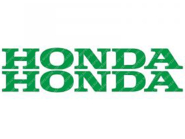 Sticker set Honda 220mm - 25mm Green 2-Pieces Honda Models