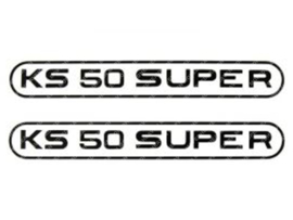 Sticker set Tank KS50 Super Black 2-Pieces Zündapp KS50 Super