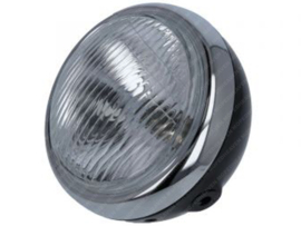 Headlight Black - Chrome 145mm Complete Yamaha FS1
