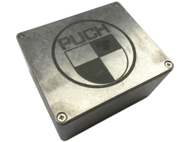 Box ignition Puch Logo Aluminium universal