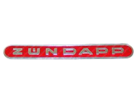 Tank Emblem 130mm x 16m Red - Silver Zündapp
