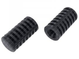 Footrest Rubber set Buzzetti Black Gilera Citta / Vespa Ciao / SI / Bravo