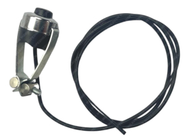 Schakelaar met Draad Chroom - Zwart Stuurmontage Universeel