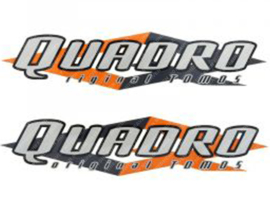 Tanksticker set Silver / Grey / Orange Tomos Qaudro