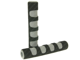 Spons Rubber set Remhevel 10cm Zwart - Grijs 2-Delig Universeel