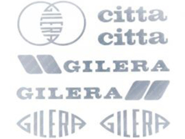 Sticker set Chrome 7-Pieces Gilera Citta