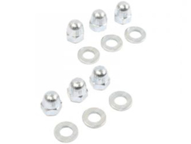 Cap nuts set Cast wheel Galvanized 6-Pieces Kreidler