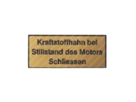 Sticker Tank Kraftstoffhahn Gold Zündapp