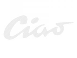 Sticker Ciao White 100mm x 35mm Vespa Ciao