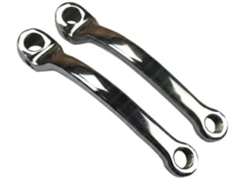 Pedal crank shaft arm set Chrome Gilera Citta / Vespa