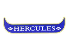 Sticker Kentekenplaathouder Smal Blauw - Wit - Goud Hercules