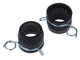 Dust cover set Front fork Black Peugeot 103 SP / SPX