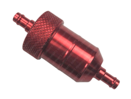 Fuel filter Aluminium CNC Demountable! Red BIG 2 Universal