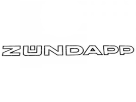 Sticker 280mm x 22mm White - Black Zündapp