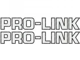 Sticker set Pro-Link 290mm - 45mm White / Black 2-Pieces Universal