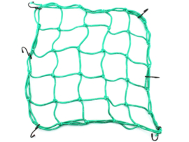 Luggage net Elastic with 6 Hooks 40cm x 40cm Green Universal