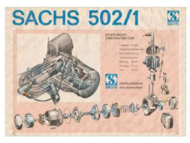 Poster "Sachs 502/1" 600mm x 870mm Reprint Sachs