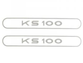 Sticker set Tank KS100 Grey 2-Pieces Zündapp KS100
