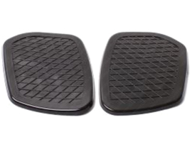 Kneerubber set Black 2-Pieces Kreidler Buffeltank