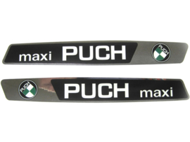 Tank Transfer sticker set second model model black / chrome 2-Pieces Puch Maxi N