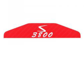 Sticker Air filter Housing Red - White NT Solex S3800