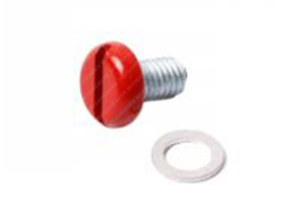 Oil Inspection Bolt + Sealing Red Zündapp 3 / 4 / 5 Gear